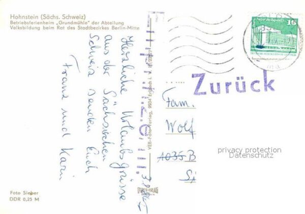 Hohnstein Saechsische Schweiz Betriebsferienheim Grundmühle – Bild 2