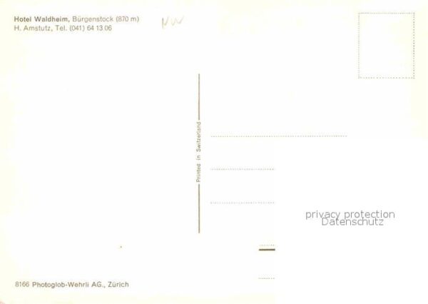 Buergenstock Vierwaldstaettersee Hotel Waldheim Swimming Pool Alpenblick – Bild 2