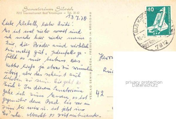 Bad Krozingen Sanatorium Siloah – Bild 2