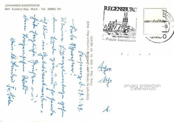 Kostenz Englmar Johannes Kinderheim Bayerischer Wald Fl – Bild 2