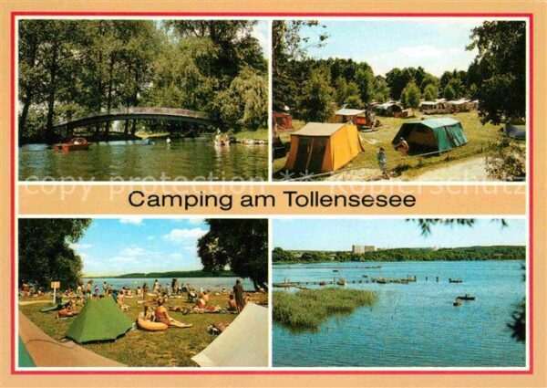 Neubrandenburg Campingplatz Tollensesee Brücke Seglerh