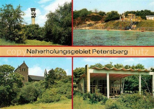 Petersberg Halle Naherholungsgebiet Fernsehturm Bergbad