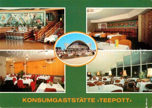 Warnemuende Ostseebad Konsumgaststätte Teepott Bar Restaurant