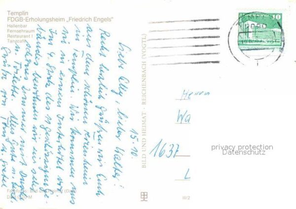 Templin FDGB Erholungsheim Friedrich Engels Hal – Bild 2