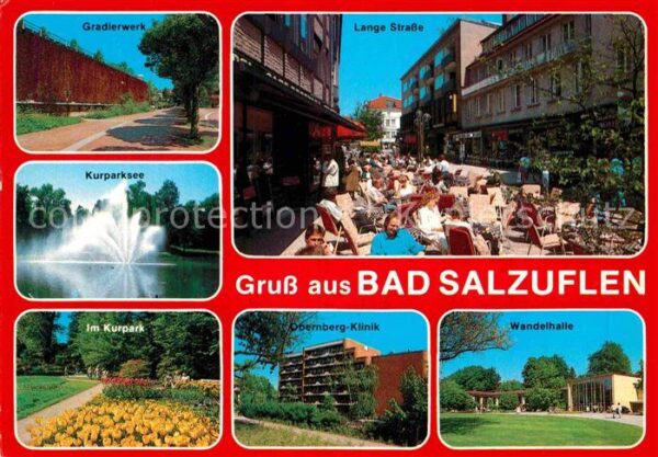 Bad Salzuflen Lange-Strasse Gradierwerk Kurparksee Ob