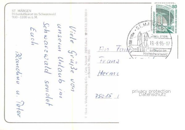 St Maergen Kriegerdenkmal Ohmenkapelle Postamt Klo – Bild 2
