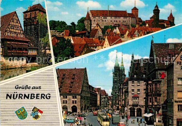 Nuernberg Altstadt Strassenbahn