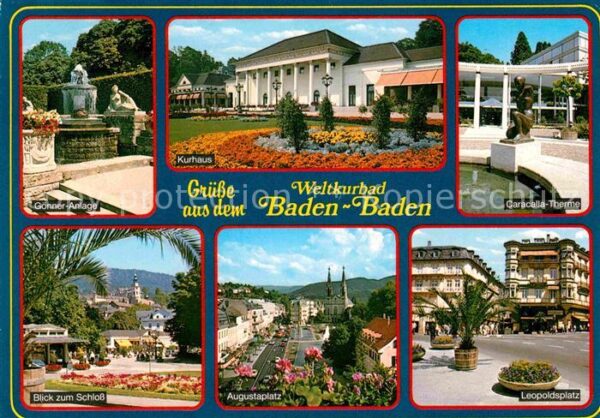 Baden-Baden Gönner-Anlage Caracalle-Therme Leopolds