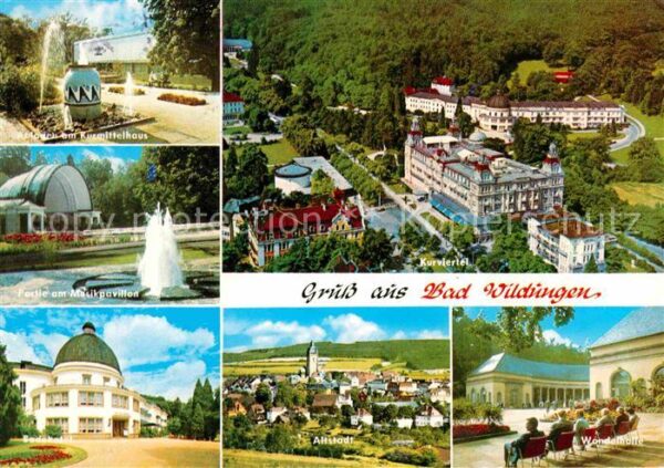 Bad Wildungen Fliegeraufnahme Kurviertel Altstadt Bad