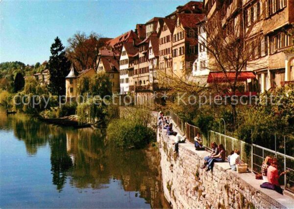 Tuebingen Universitätsstadt Neckarpartie mit Höld