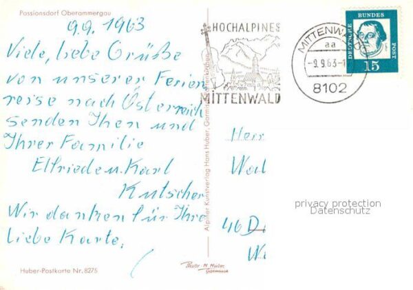 Oberammergau Passionsdorf Ortspartien Seilbahn – Bild 2