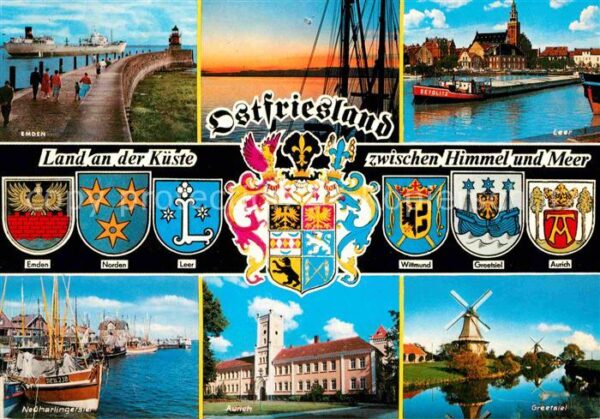 Ostfriesland Emden Leer Greetsiel Windmühlen Aurich
