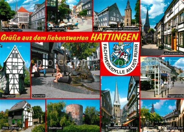 Hattingen Ruhr Rathaus Gr. Weilstrasse Untermarkt Joha