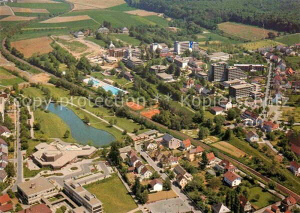 Bad Rappenau Fliegeraufnahme Kurgebiet im Kraichgau