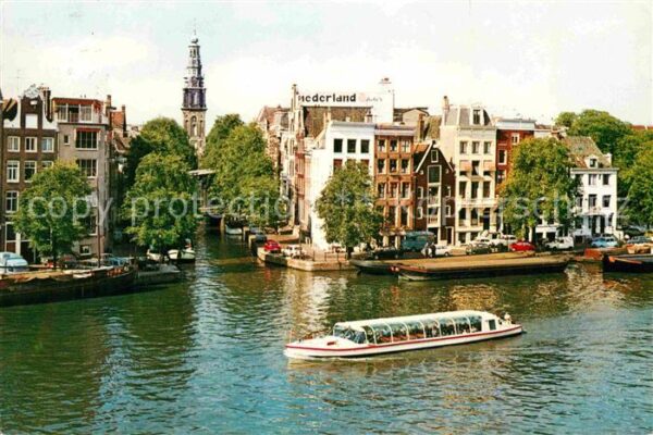 Amsterdam Niederlande Amstel met Zuiderkerk