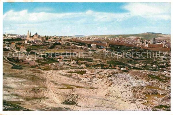 Jerusalem Yerushalayim Blick vom Mukabber-Berge im Süden