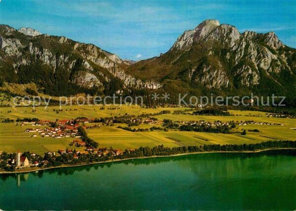 Forggensee Schwangau Fliegeraufnahme mit Waltenhofen Schwang