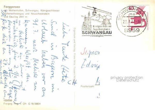 Forggensee Schwangau Fliegeraufnahme mit Waltenhofen Schwang – Bild 2