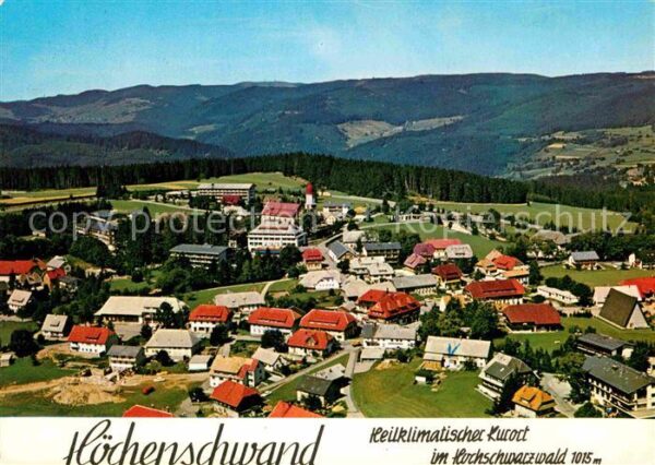 Hoechenschwand Fliegeraufnahme Kurort im Hochschwarzwa