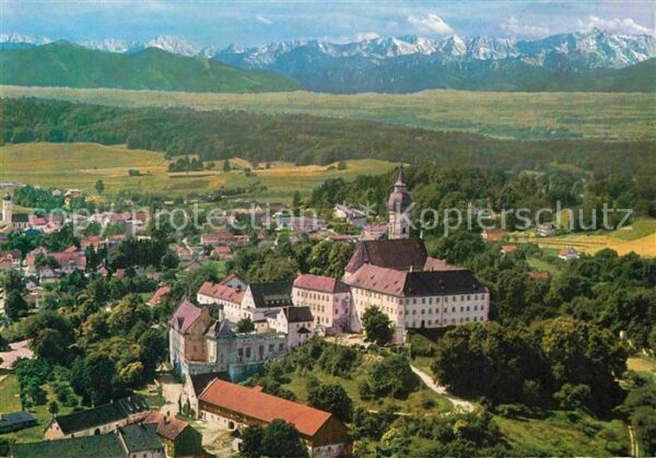 Kloster Andechs am Ammersee Fliegeraufnahme