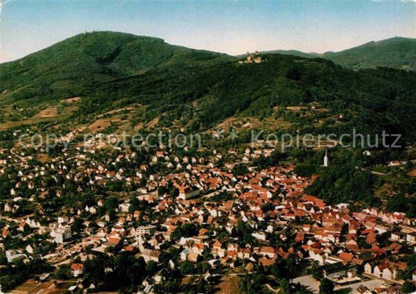 Bensheim Bergstrasse Auerbach Fliegeraufnahme Melibokus und