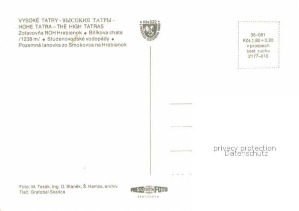 Vysoke Tatry Zotavovna ROH Hrebienok – Bild 2