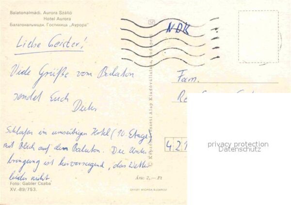 Balatonalmadi Hotel Aurora – Bild 2