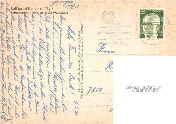 Keitum Sylt Fliegeraufnahme mit Westerland – Bild 2