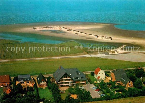 Cuxhaven Duhnen Nordseebad Fliegeraufnahme Ferienwohnungen Nige Wa