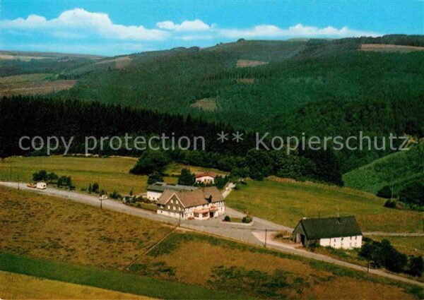 Finnentrop Fliegeraufnahme Gasthaus Pension Jos. R
