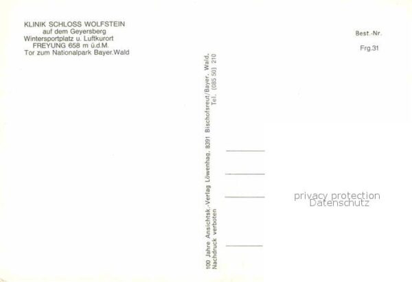 Freyung Klinik Schloß Wolfstein – Bild 2