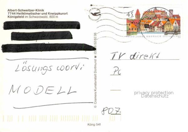 Koenigsfeld Schwarzwald Albert Schweizer Klinik – Bild 2