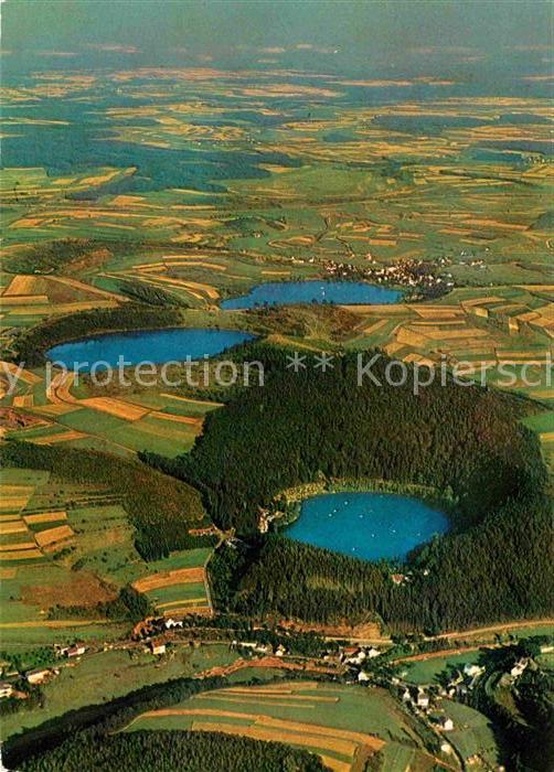 Daun Eifel Fliegeraufnahme Vulkan Eifel Gemündener