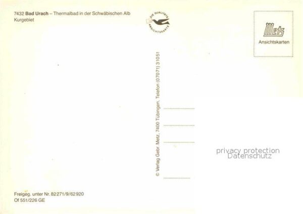 Bad Urach Fliegeraufnahme Kurgebiet – Bild 2
