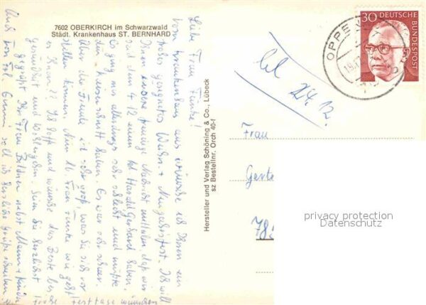 Oberkirch Baden Städt. Krankenhaus St. Bernhard – Bild 2