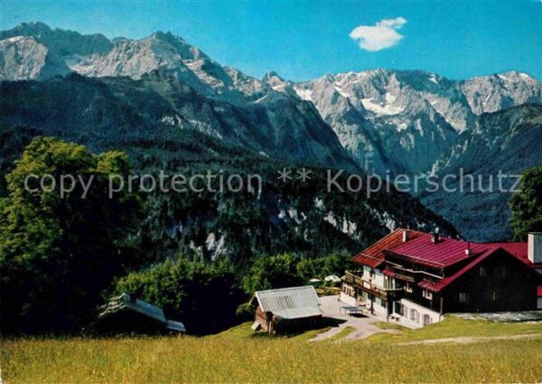 Garmisch-Partenkirchen Berggasthof Eckbauer mit Musterstein Dr