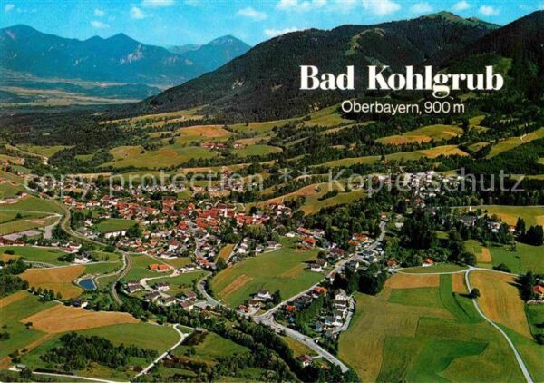 Bad Kohlgrub Fliegeraufnahme gegen Loisachtal Heimga