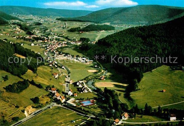 Baiersbronn Schwarzwald Fliegeraufnahme Mitteltal