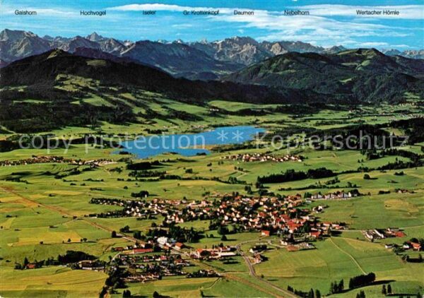 Oy-Mittelberg Fliegeraufnahme mit Grüntensee und Allg