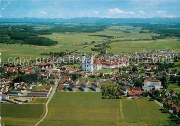 Ottobeuren Fliegeraufnahme mit Zugspitzmassiv Tann