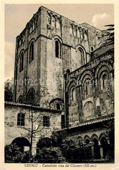 Cefalu Cattedrale vista dal Chiostro