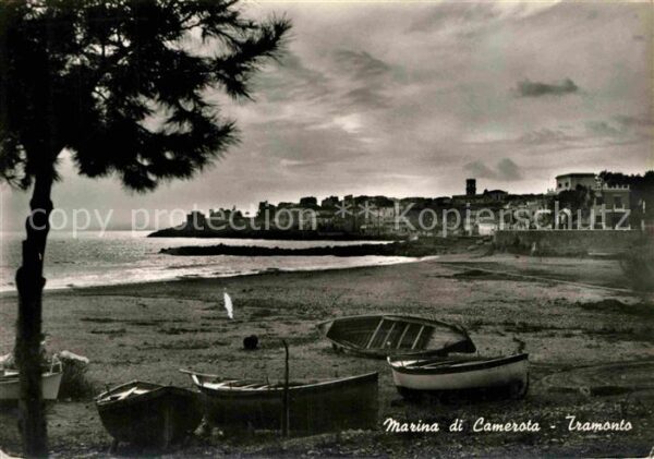 Marina di Camerota Hafen Strand Tramonto