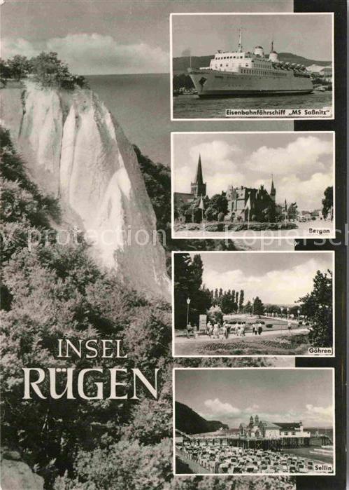 Insel Ruegen Fähre MS Saßnitz Bergen Göhren Sellin