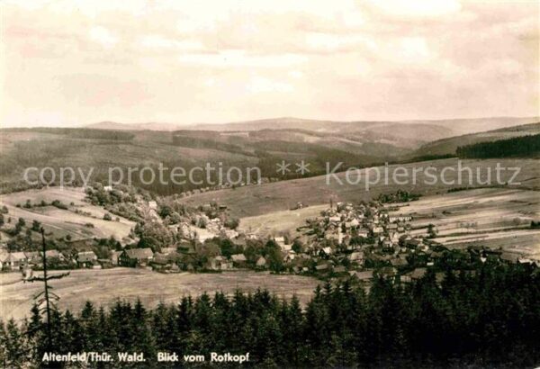 Altenfeld Thueringen Blick vom Rotkopf