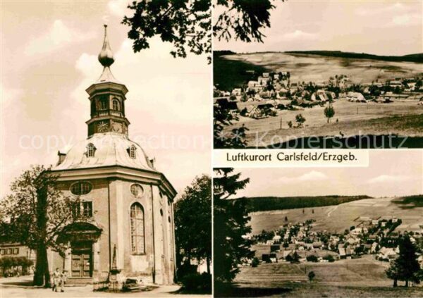 Carlsfeld Erzgebirge mit Kirche