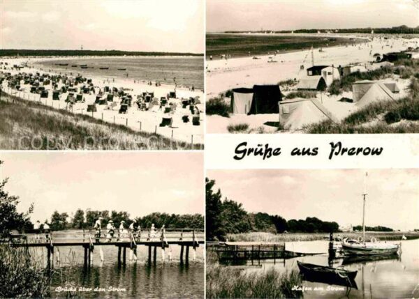 Prerow Ostseebad Strand Camping Hafen Seebrücke