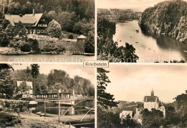 Kriebstein Schloß Partie am Fluss