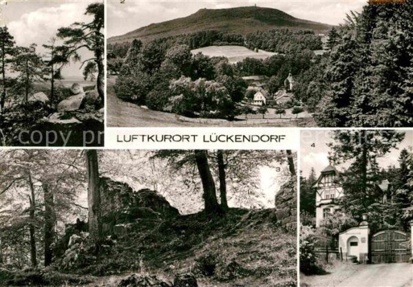 Lueckendorf Fuchskanzel Hochwald Burgruine Karlsfri