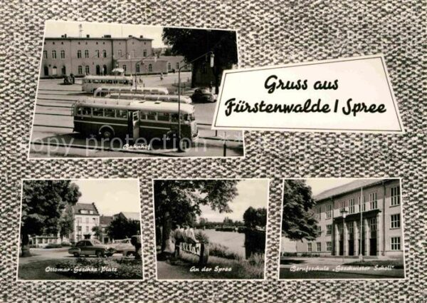 Fuerstenwalde Spree Ottomar Geschke Platz Spreepartie Beruf