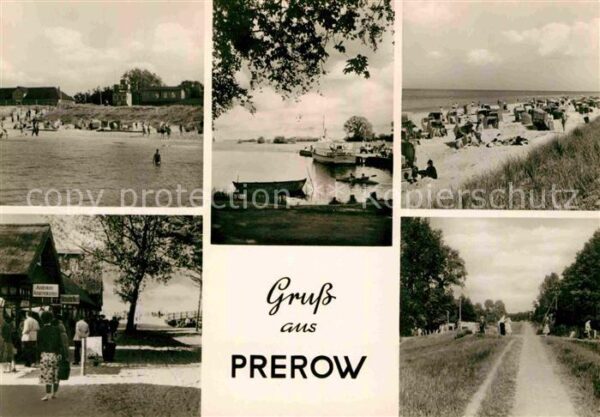 Prerow Ostseebad Strand Läden Hafen